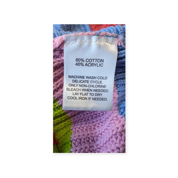 Women's Broadway Striped Knit Multi-colored Sweater Long Sleeve Medium - Picture 6 of 7